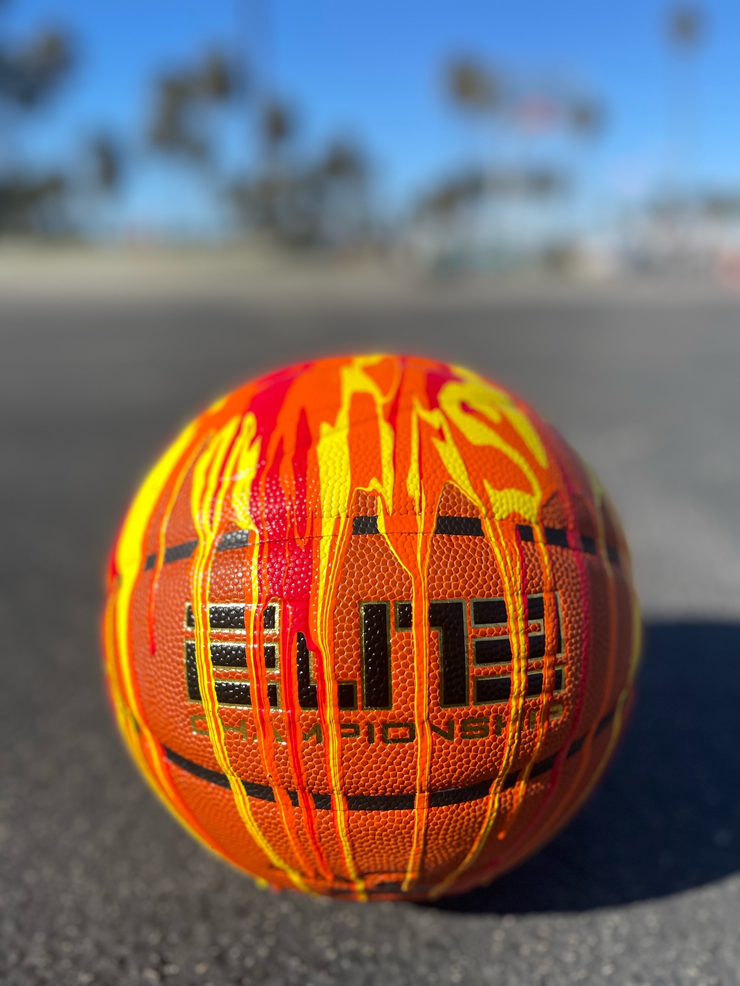Fire and Desire Custom Basketball
